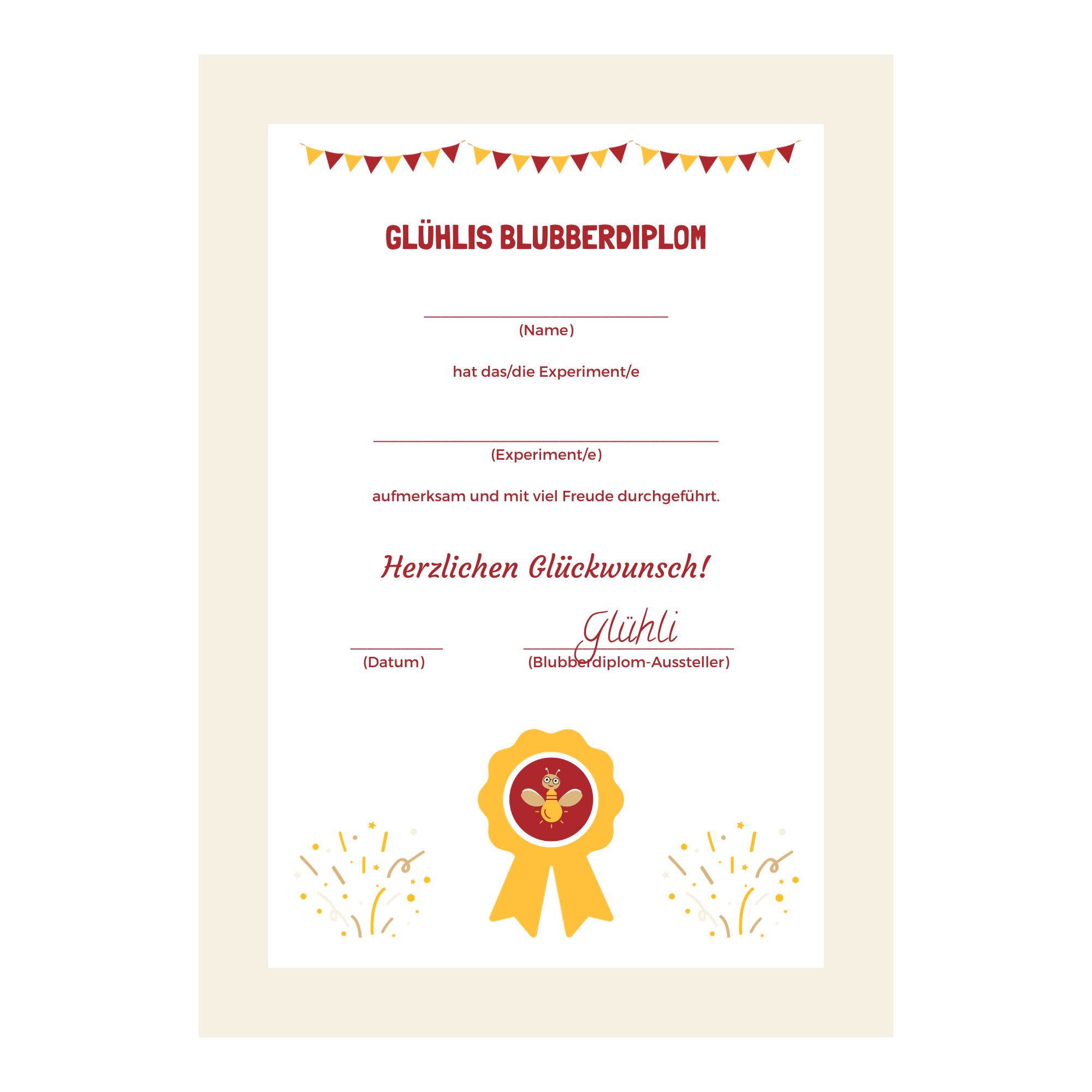 Glühlis Blubberdiplom