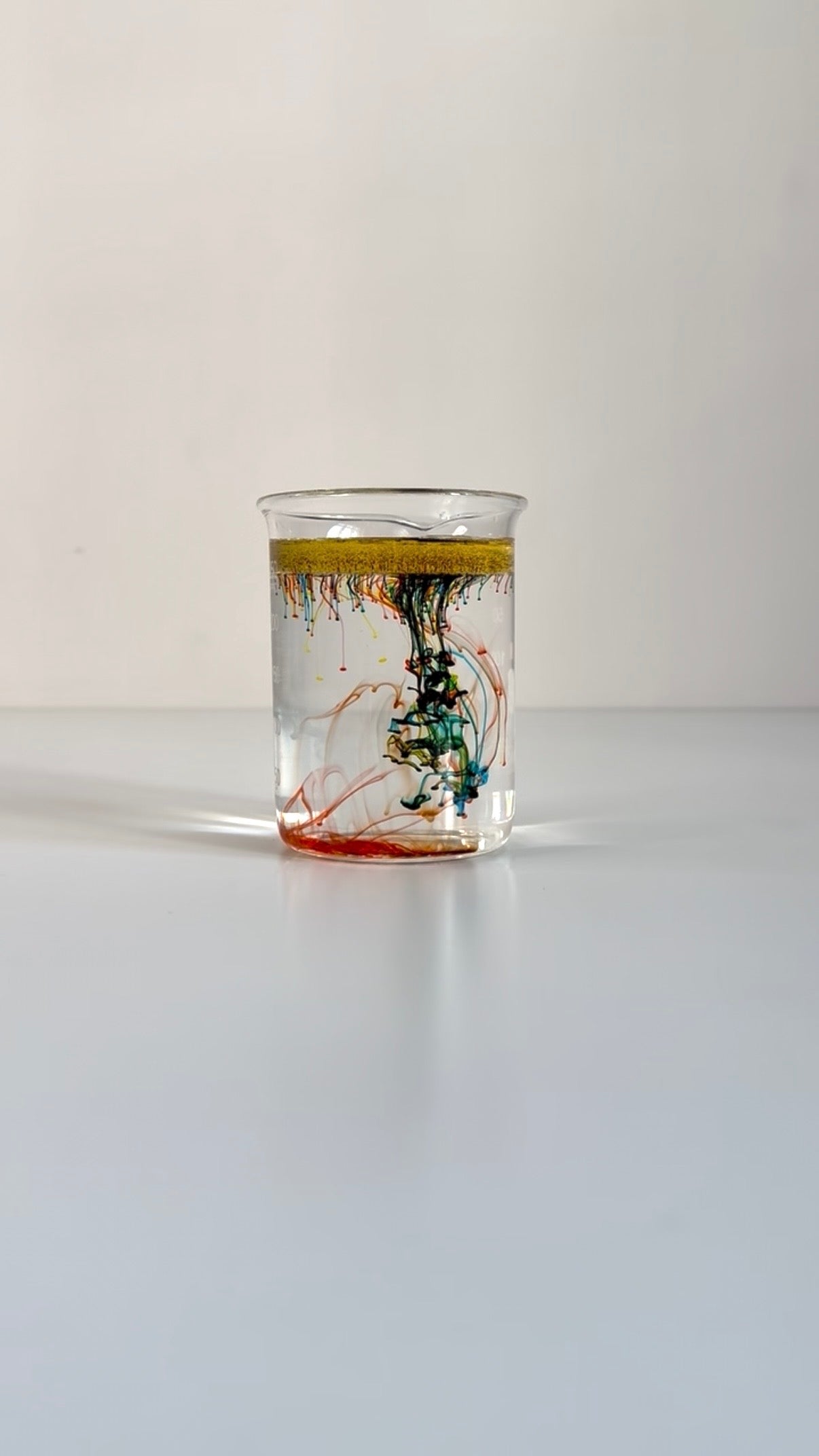 Experiment Feuerwerk im Glas